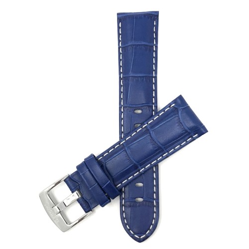 Mens blue leather clearance watch