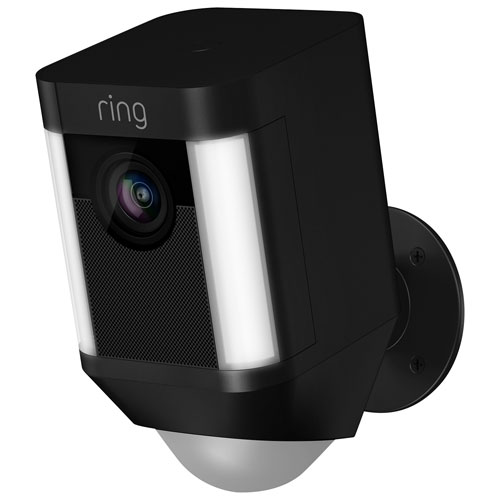 Ring Spotlight Wire-Free Outdoor 1080p IP Camera - Black