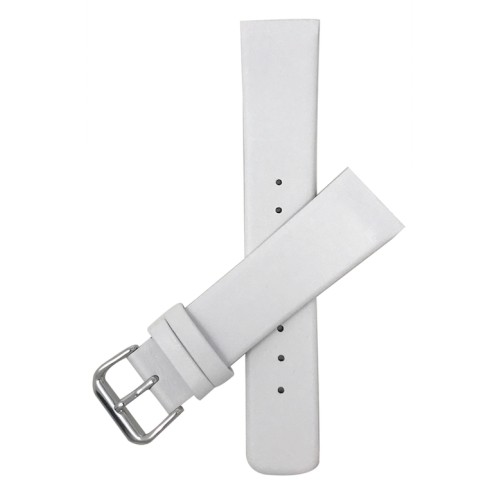 20mm White Genuine Leather Replacement Watch Strap for Skagen