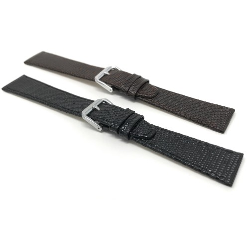 Extra Long 20mm Bracelet de montre intelligente en cuir, brun, motif lézard pour Skagen Hagen, Signatur and Hald