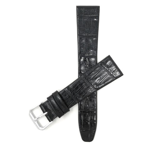 BANDINI  Extra Long (Xl), 14MM Womens' Genuine Leather Watch Band Strap, Classic Style, Semi-Gloss Finish In Black