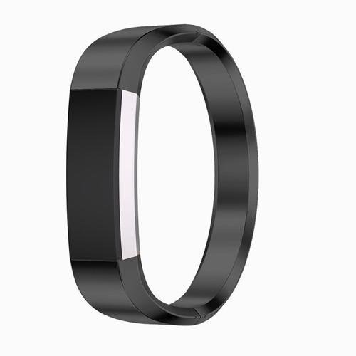 STRAPSCO  Fitbit Alta 316L Stainless Steel Watch Replacement Band In In Black