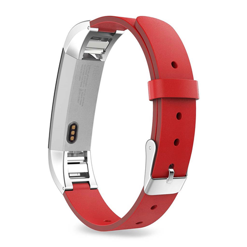 Genuine Leather Strap for Fitbit Alta in Red