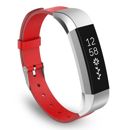 Genuine Leather Strap for Fitbit Alta in Red