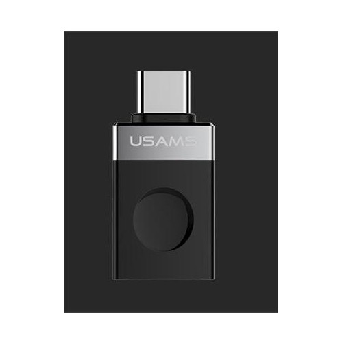 USAMS  Us-Sj072 Type-C to USB3.1 Otg Adapter Blk Colour