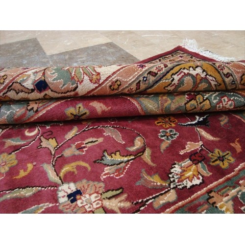 Love Medallion Floral Oriental Area Rug Hand Knotted Wool Silk Carpet'
