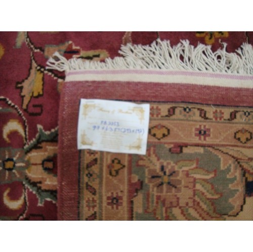 Love Medallion Floral Oriental Area Rug Hand Knotted Wool Silk Carpet'