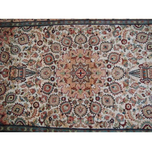 Exclusive Jhoomar Beauty Floral Oriental Area Rug Hand Knotted Wool Silk Carpet'