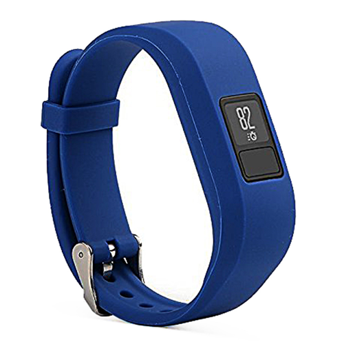 STRAPSCO  Silicone Strap for Garmin Vivofit 3 Smartwatch In Royal In Blue