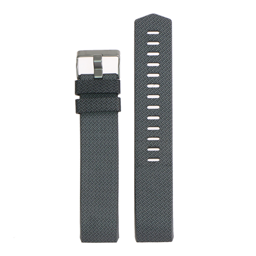 Silicone Strap for Fitbit Charge 2 in Cross Hatched Grey