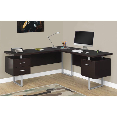 COMPUTER DESK - 70"L / CAPPUCCINO LEFT OR RIGHT FACING