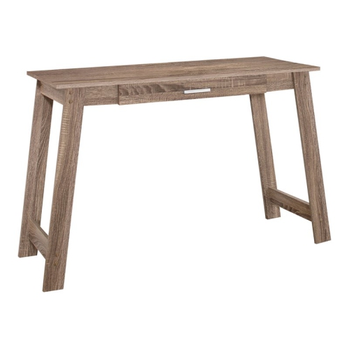 COMPUTER DESK - 42"L / DARK TAUPE WITH A STORAGE DRAWER