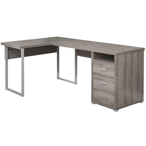 MONARCH  Computer Desk - 80"l / Dark Taupe Left Or Right Facing 