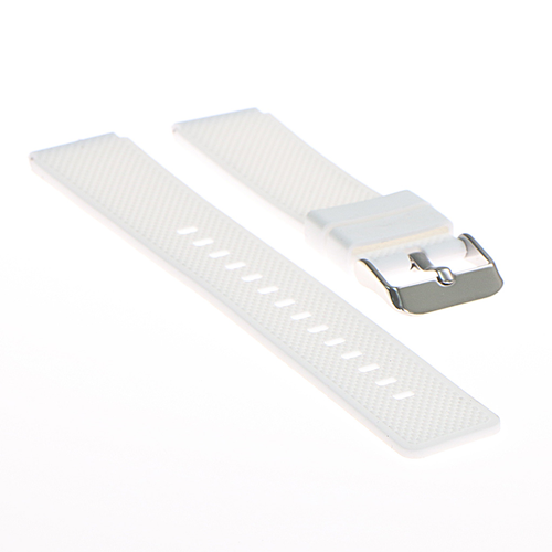 STRAPSCO  Quick Release Silicone Strap for Huawei And Samsung Classic In In White
