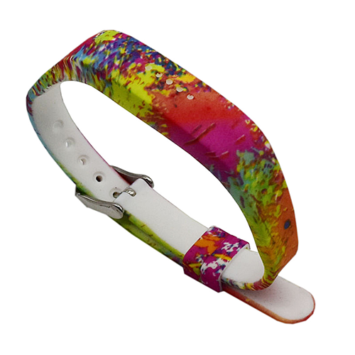 Fitbit Silicone Strap for Flex 2 in Paint Splatter Pattern