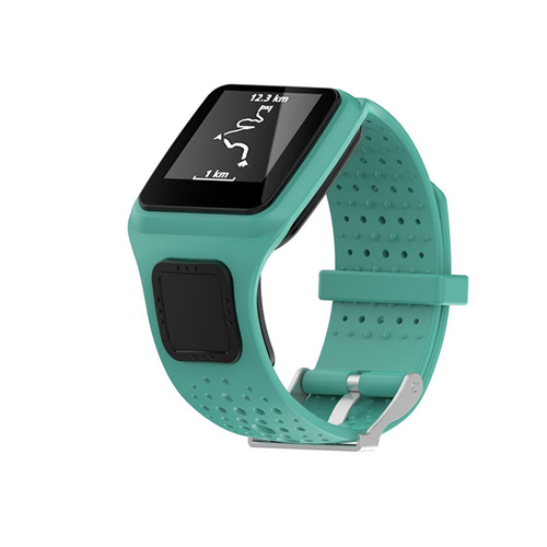 Silicone Strap For TomTom Runner in Mint Green