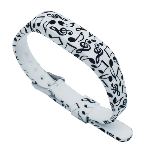 Fitbit Silicone Strap for Flex 2 in Music Notes Pattern