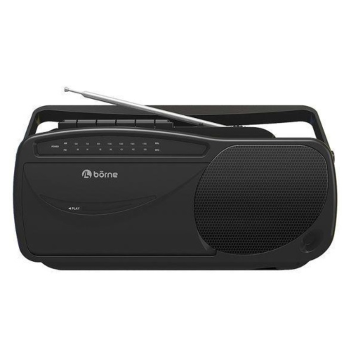 Borne PRCST100 Radio AM / FM portable avec lecteur / enregistreur de cassette