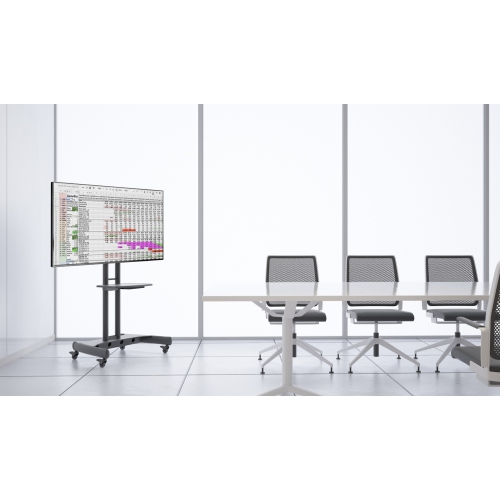 Boost Industries Universal Mobile TV Cart AVC3265ii Stand for 32″-80″. Free Shipping.