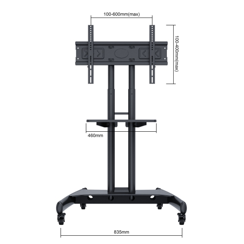 Boost Industries Universal Mobile TV Cart AVC3265ii Stand for 32″-80″. Free Shipping.