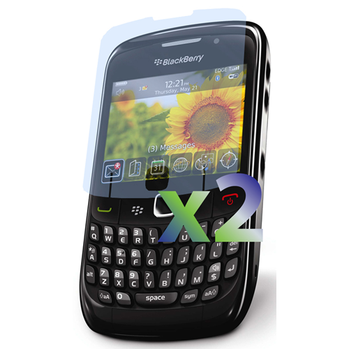 Étui protecteur d'écran d'Exian pour Curve 8520 de BlackBerry; 9300; 8530 - transparent