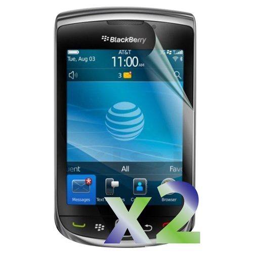 Protecteurs d'écran d'Exian pour Torch 9800 de BlackBerry X 2 antireflet