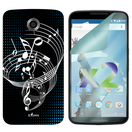 Exian Fitted Soft Shell Case for Nexus - Black
