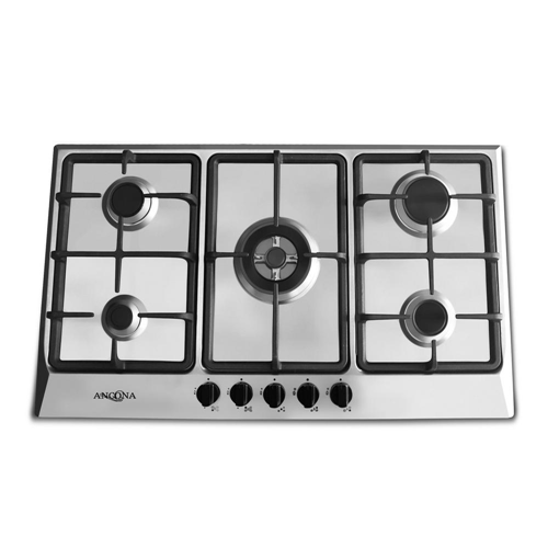 Ancona 34 In Gas Cooktop In Stainless Steel With 5 Burners