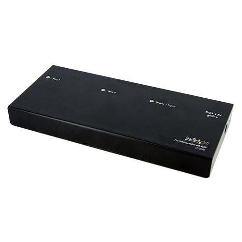 StarTech 2 Port DVI Video Splitter with Audio