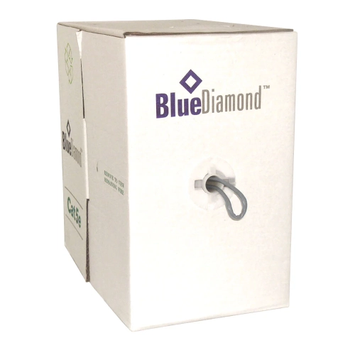 BlueDiamond – Bobine solide UTP Cat6 304,8 m, câble Ethernet, blanc