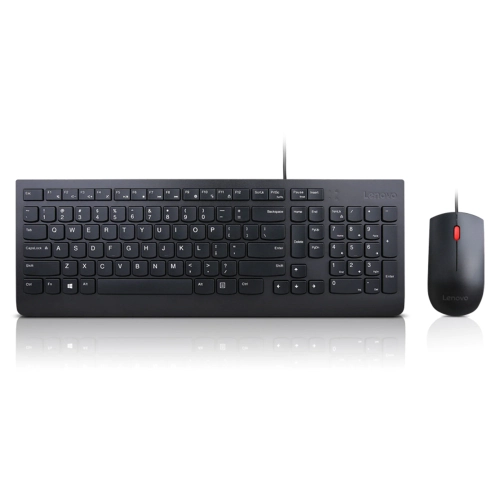 Lenovo Wired Keyboard & Mouse Combo - Black