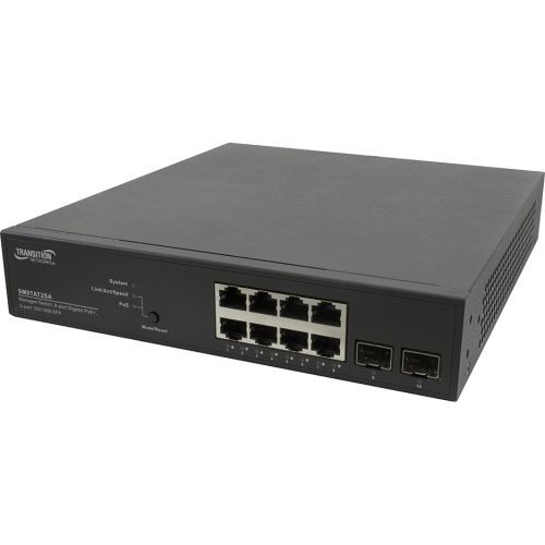 Transition Networks Smart Managed Poe+ Switch - 8 Network,