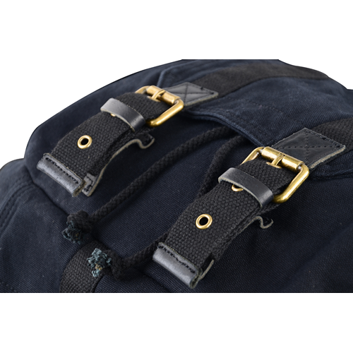 Gootium Canvas Backpack - Vintage Rucksack Unisex Casual Daypack, Black, Medium