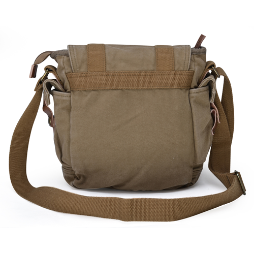 Gootium Vintage Canvas Messenger Bag Small Shoulder Bag Crossbody Satchel, Army Green