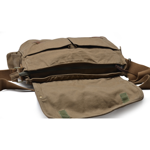 Gootium Vintage Canvas Messenger Bag Classic Cross-body Shoulder Bag, Army Green