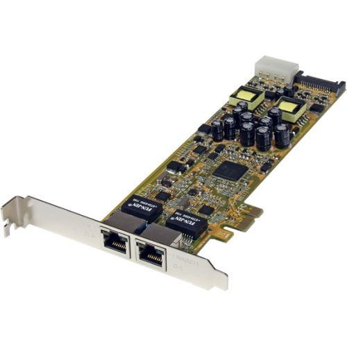 StarTech Dual Port Gigabit Ethernet PCIe Network Card Adapter - PoE/PSE