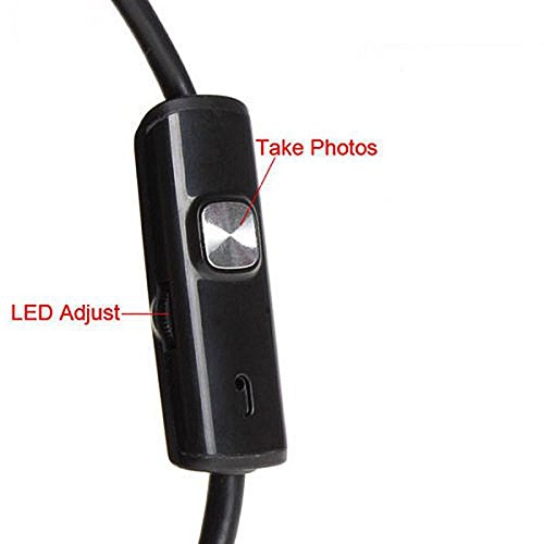 Objectif Endoscope Caméra Inspection Étanche Endoscope Caméra Android PC 6 LED