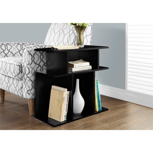 Accent Table Side End Nightstand Lamp Living Room Bedroom Laminate Black
