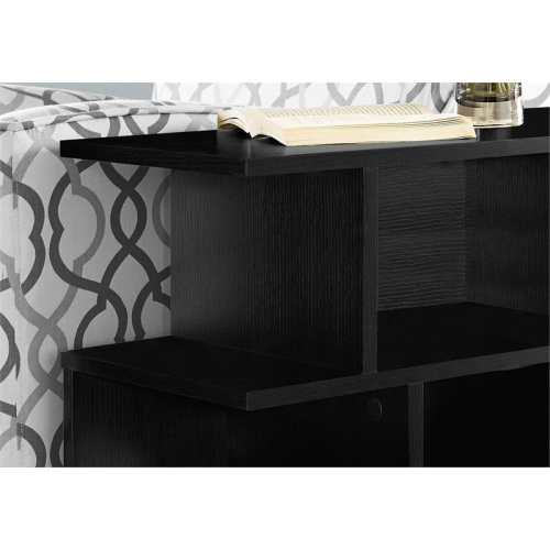 Accent Table Side End Nightstand Lamp Living Room Bedroom Laminate Black