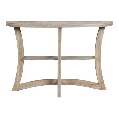 Monarch – Table d’appoint contemporaine de 47 po en bois brun/taupe foncé