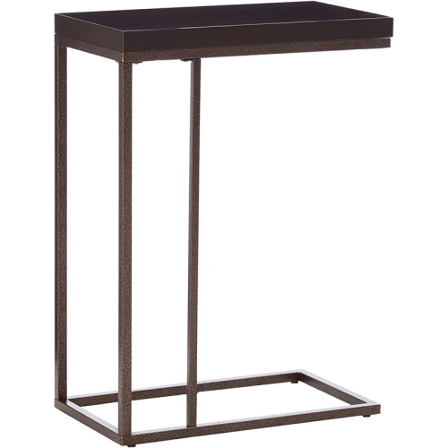 Monarch Metal Base End Table in Warm Cappuccino