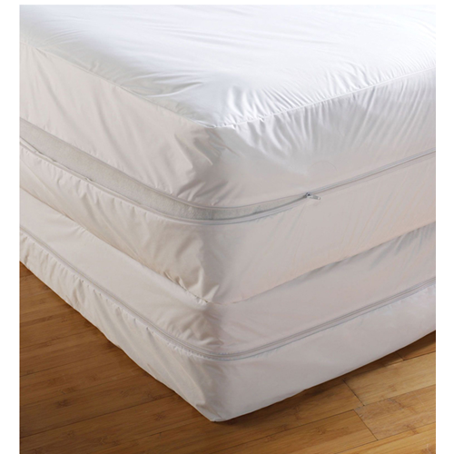 Protège-matelas anti-punaises de lit, lit 2 places - Blanc