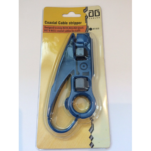 AG Cables RG6/RG59/RG7/RG11 Coaxial and Cat5e UTP Cable Stripper