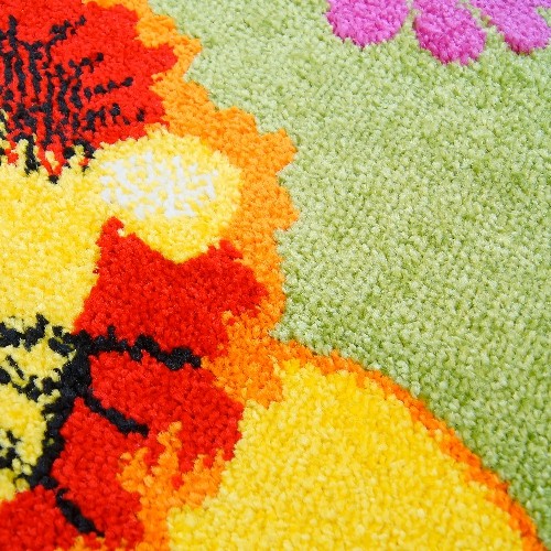 LA Dole Moda 6'2" x 9'2" Rectangle Area Rug - Multi-Colour