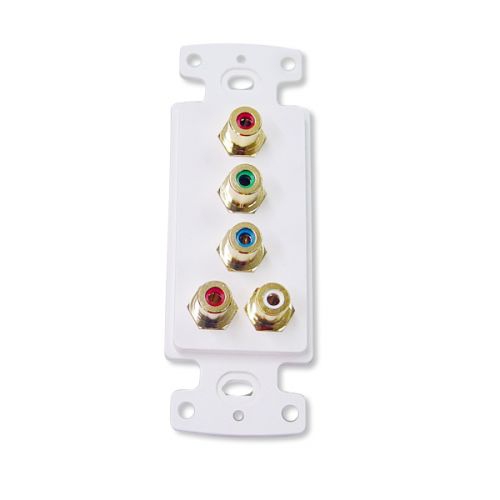 Component/RCA Wall Plate Insert