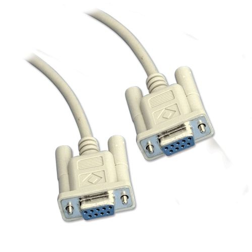 DB9 Null Modem Cable F/F - 10ft