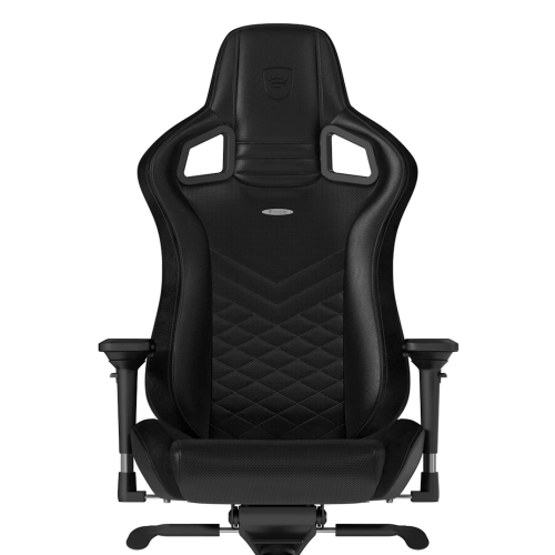 noblechairs EPIC Premium Gaming and Office Chair - Superior Ergonomics, Genuine Real Leather Upholstery, Supports up to 150 kg, Black