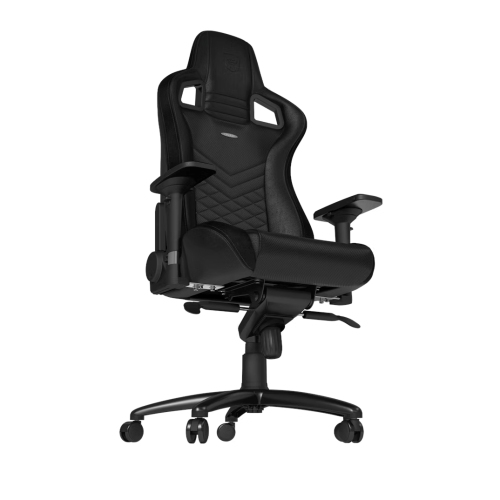 noblechairs EPIC Premium Gaming and Office Chair - Superior Ergonomics, Genuine Real Leather Upholstery, Supports up to 150 kg, Black