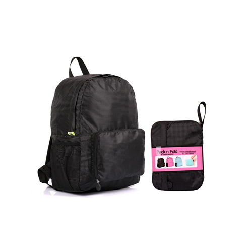 Pack n Fold Backpack Black