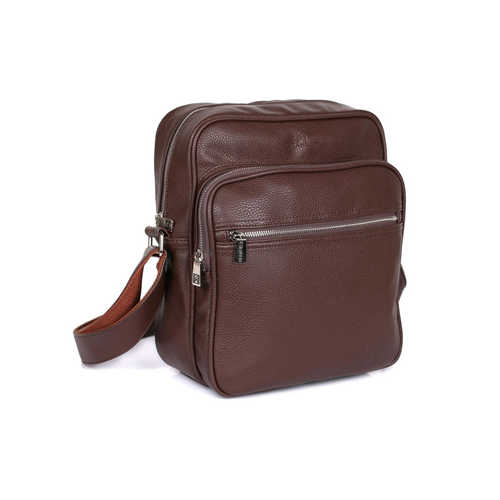 K Hanson Professional & Travel Men's Crossbody Bag Brown